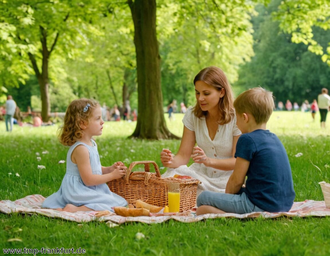 Parks für Picknicks und Aktivitäten nutzen   - Frankfurt am Main mit Kindern