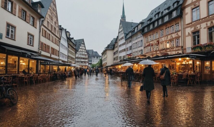 Frankfurt am Main bei Regen